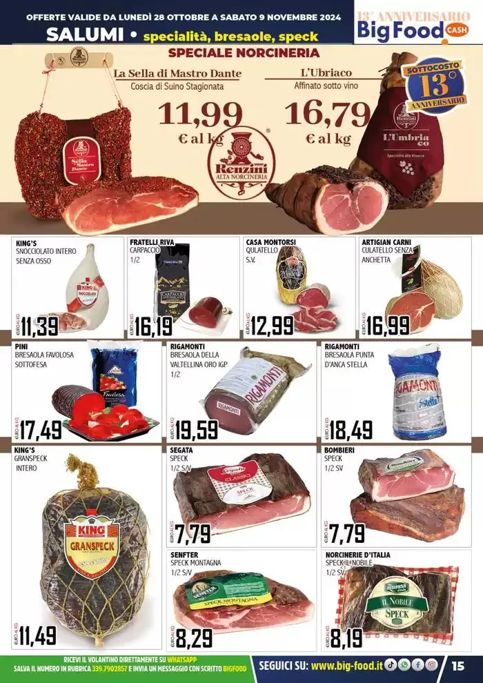 Festeggiamo il nostro 13 anniversario da 28 ottobre a 9 novembre di 2024 - Pagina del volantino 15