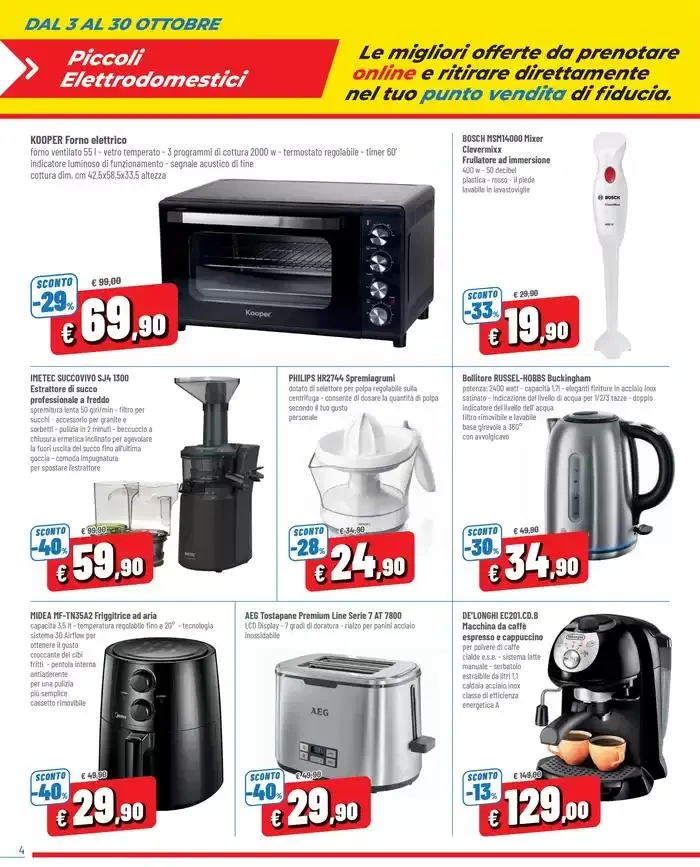Prenota e RISPARMIO ONLINE da 3 ottobre a 30 ottobre di 2024 - Pagina del volantino 4
