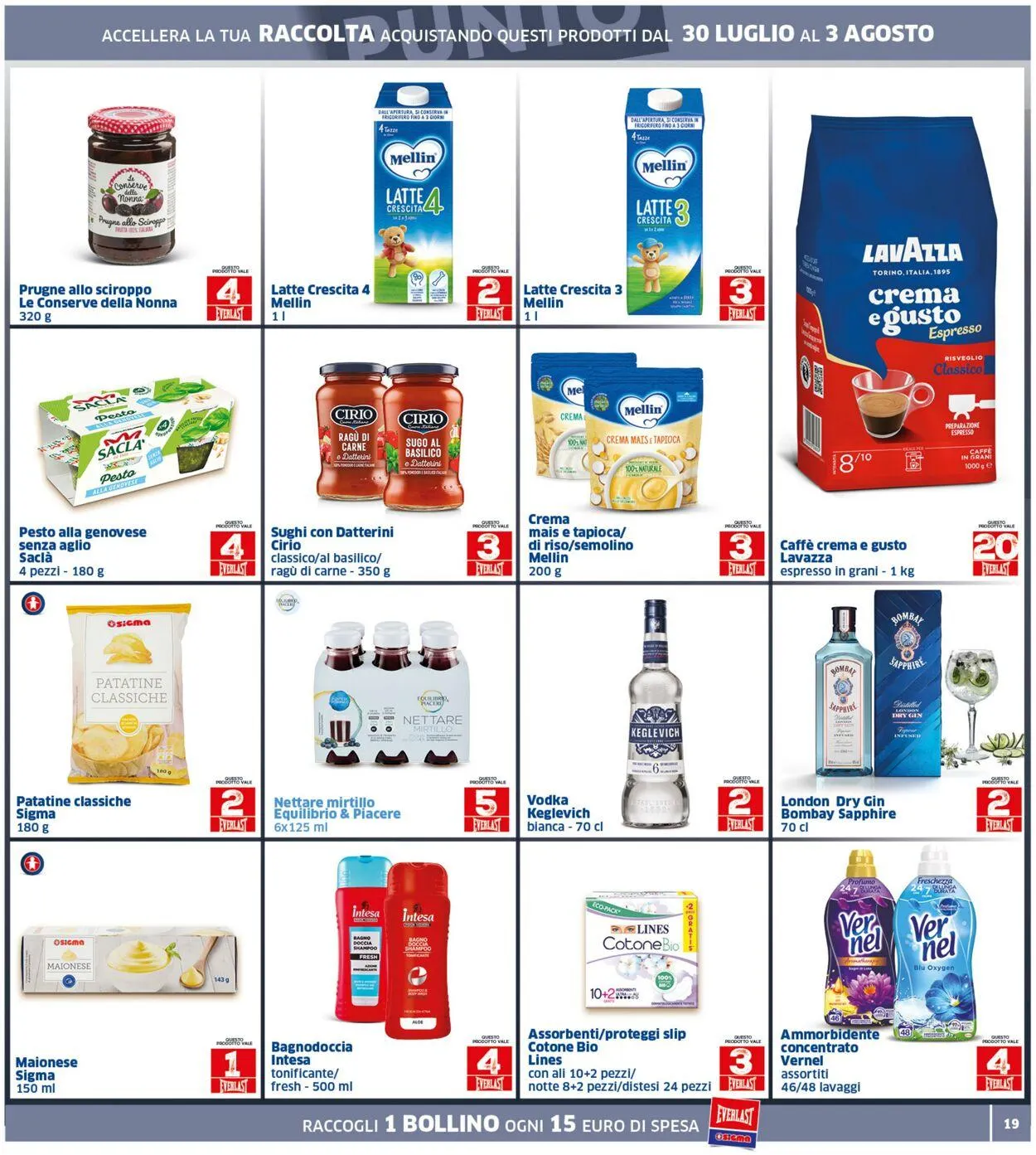 Sigma - Bologna Volantino attuale da 30 luglio a 12 agosto di 2025 - Pagina del volantino 19