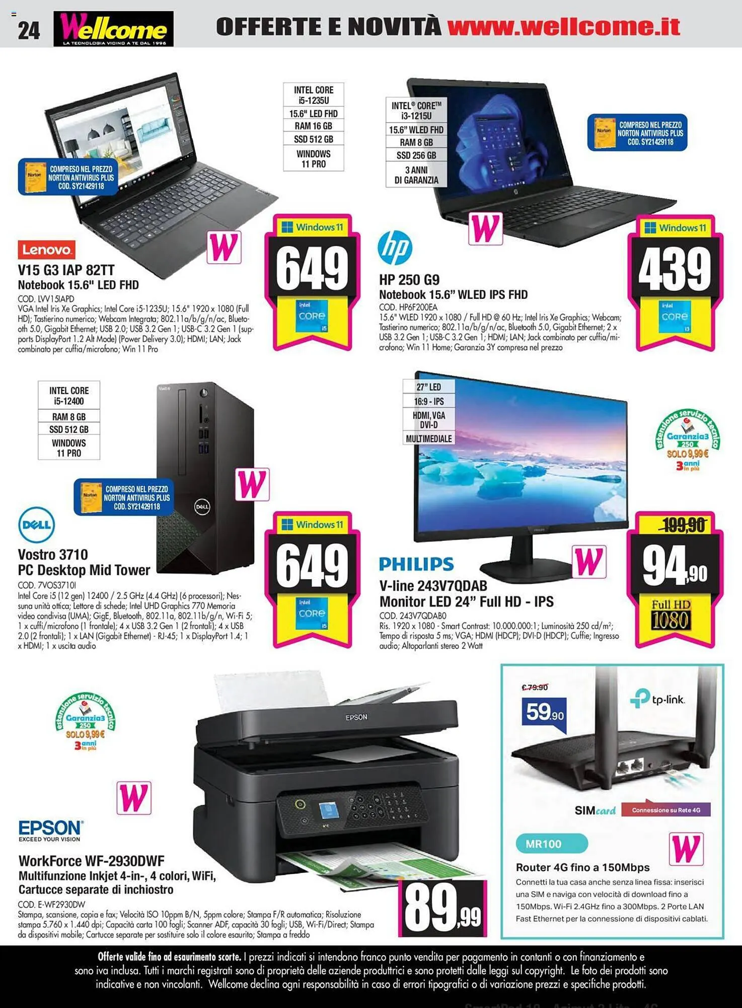 Volantino Wellcome da 18 settembre a 9 ottobre di 2023 - Pagina del volantino 24