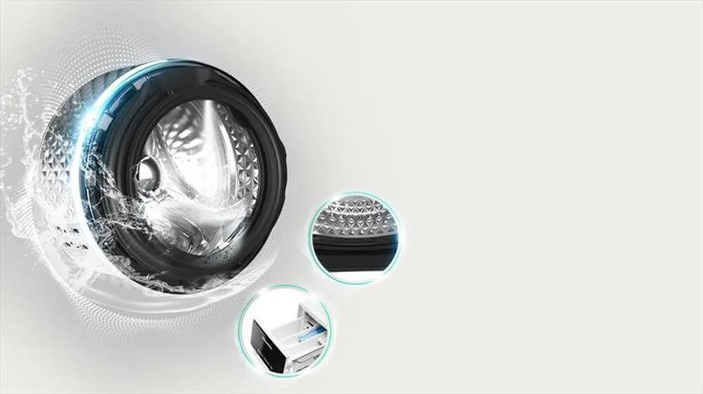 HISENSE - Lavasciuga WD3S8043BW3 8/5 Kg Classe D-Bianco