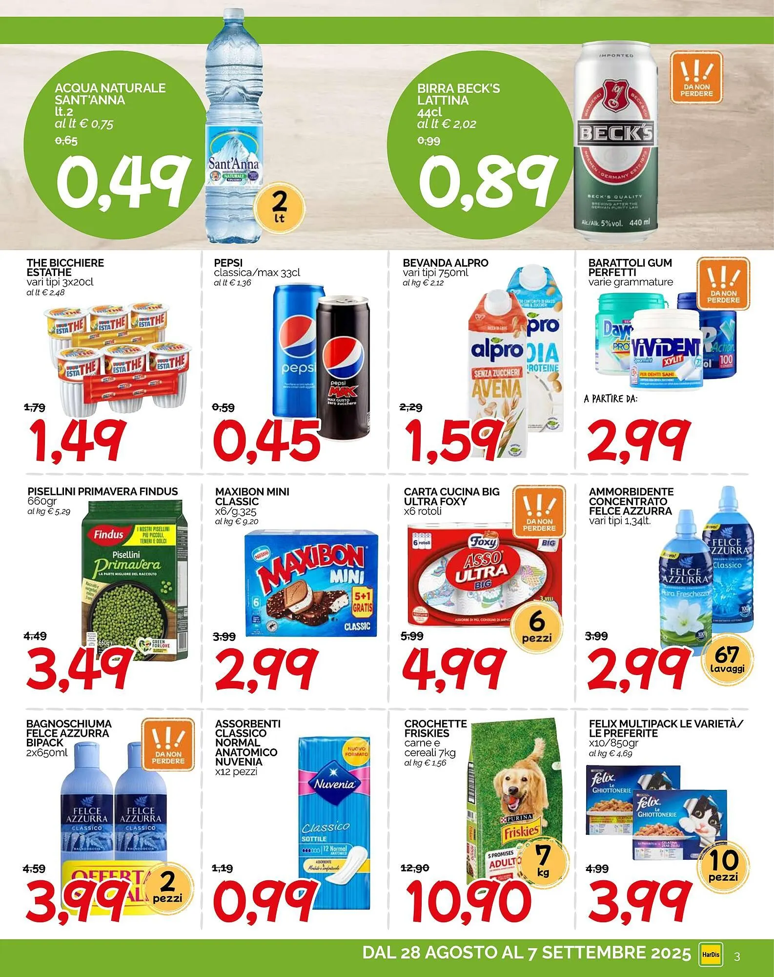 Volantino Hardis da 28 agosto a 7 settembre di 2025 - Pagina del volantino 3
