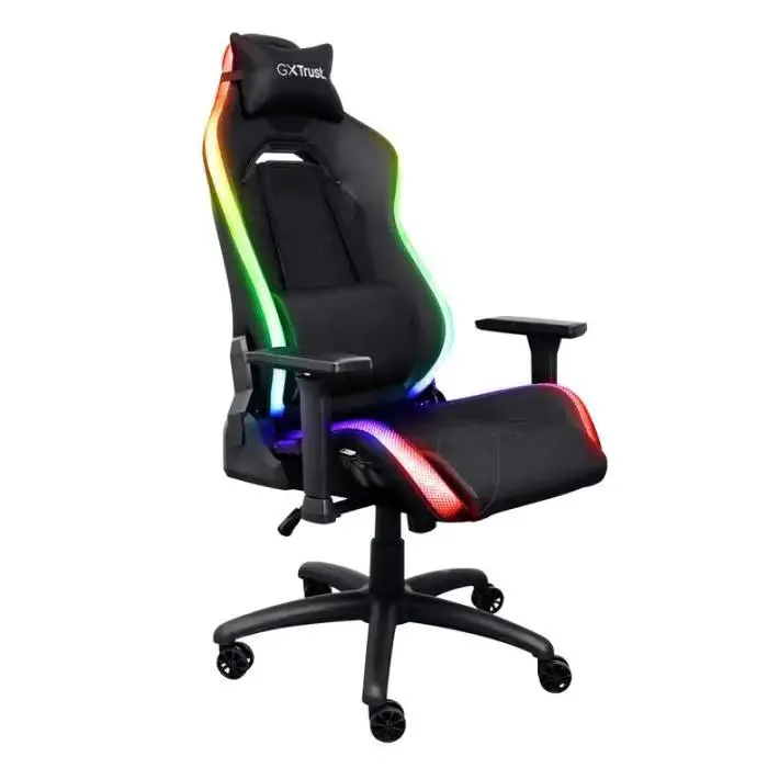 Trust gxt 719 ruya sedia da gaming per pc seduta imbottita nero