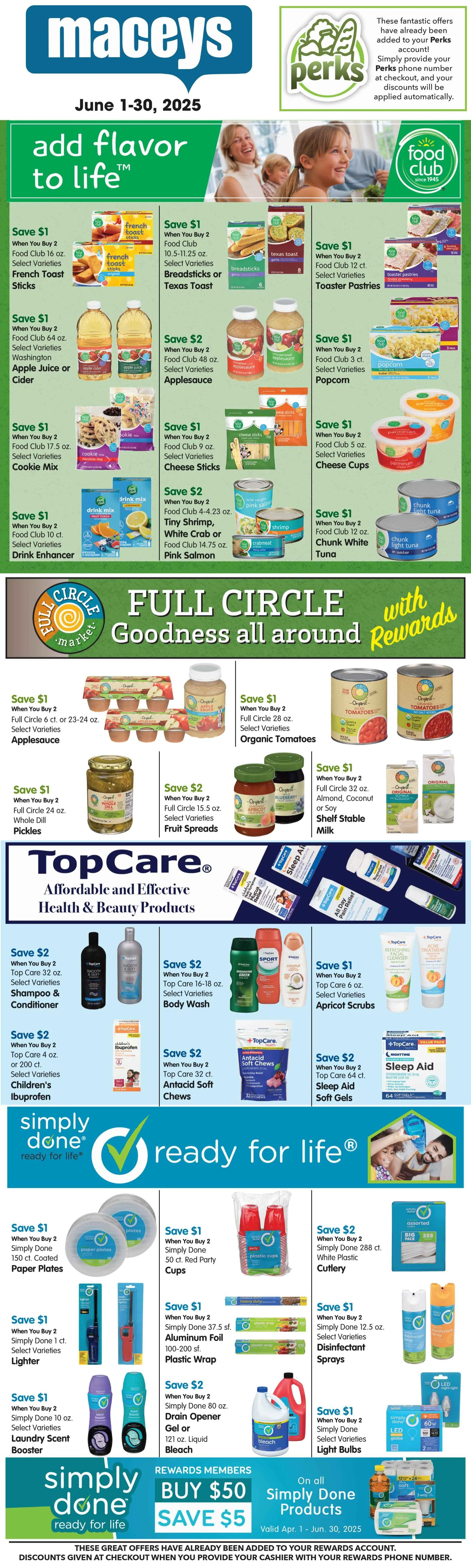 Weekly ad Macey ´s Sales from June 1 to June 30 2025 - Page 1