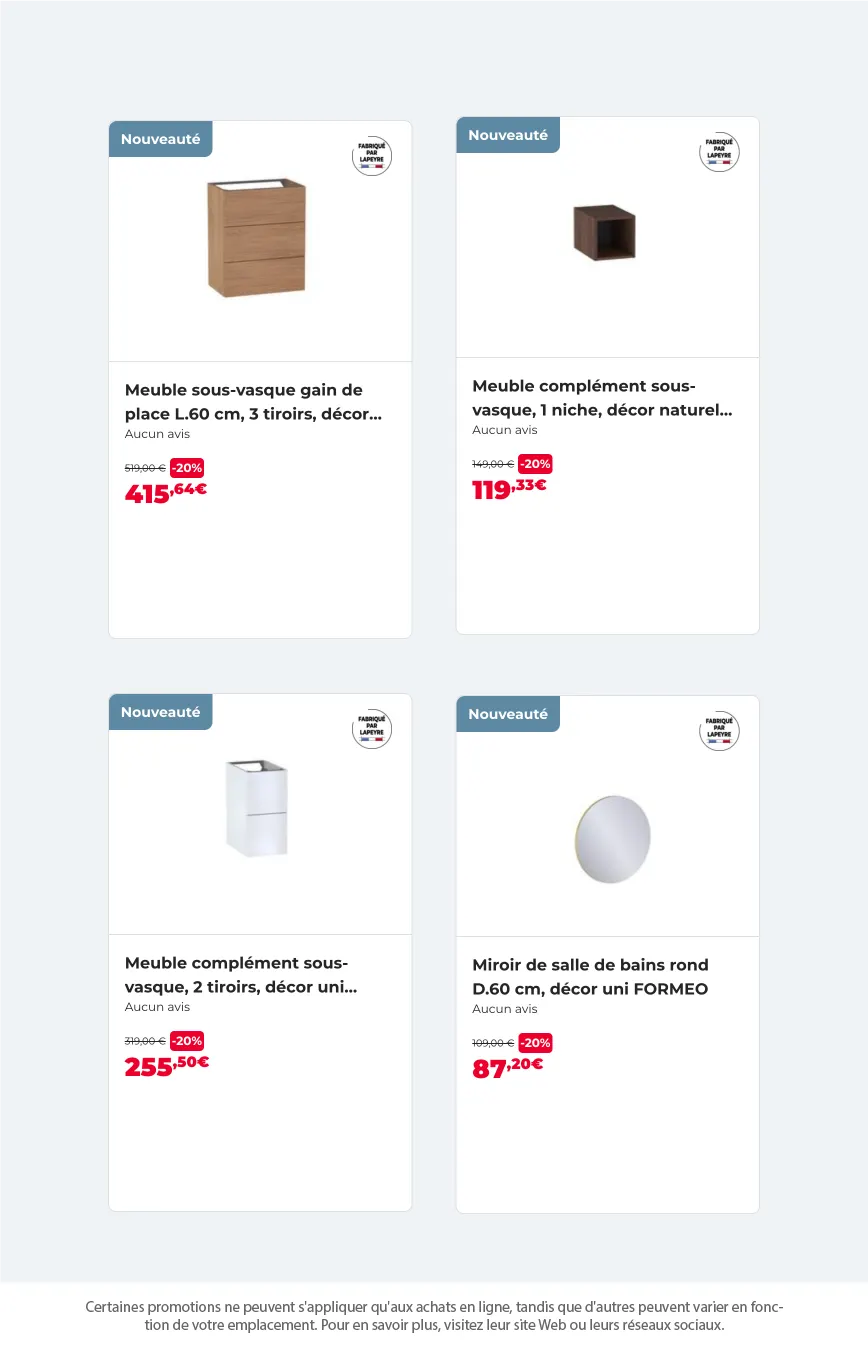 Lapeyre Offres du 16 mai au 31 mai 2025 - Catalogue page 4