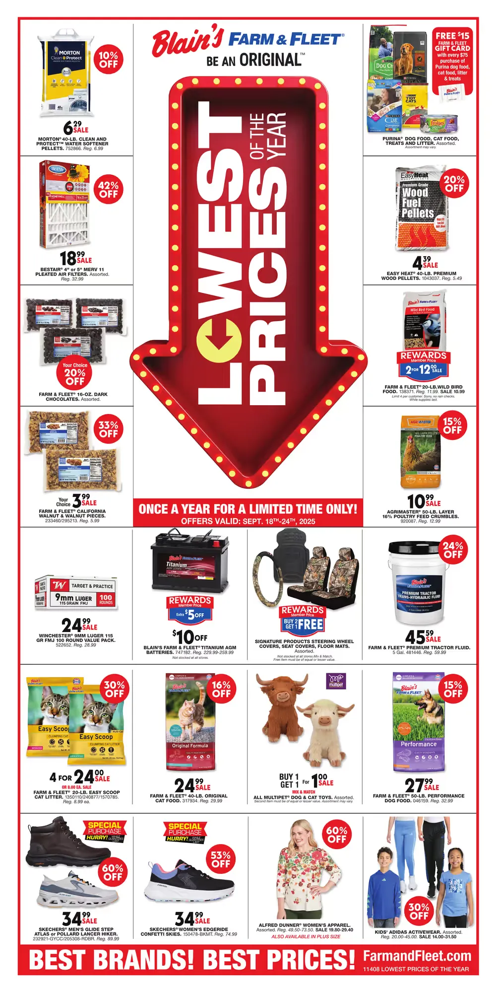 Weekly ad Blain s farma and fleet Sales from September 18 to September 25 2025 - Page 1