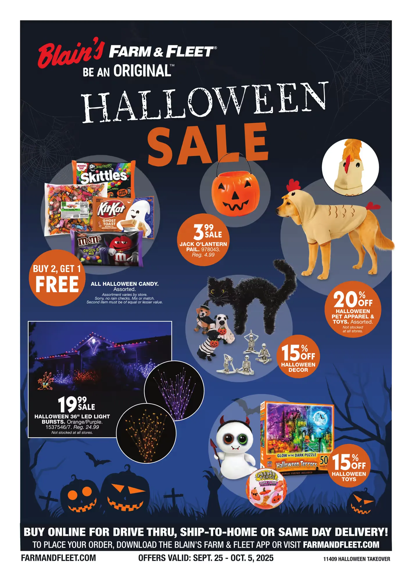 Weekly ad Blain s Farmand Fleet  Halloween from September 25 to October 5 2025 - Page 1