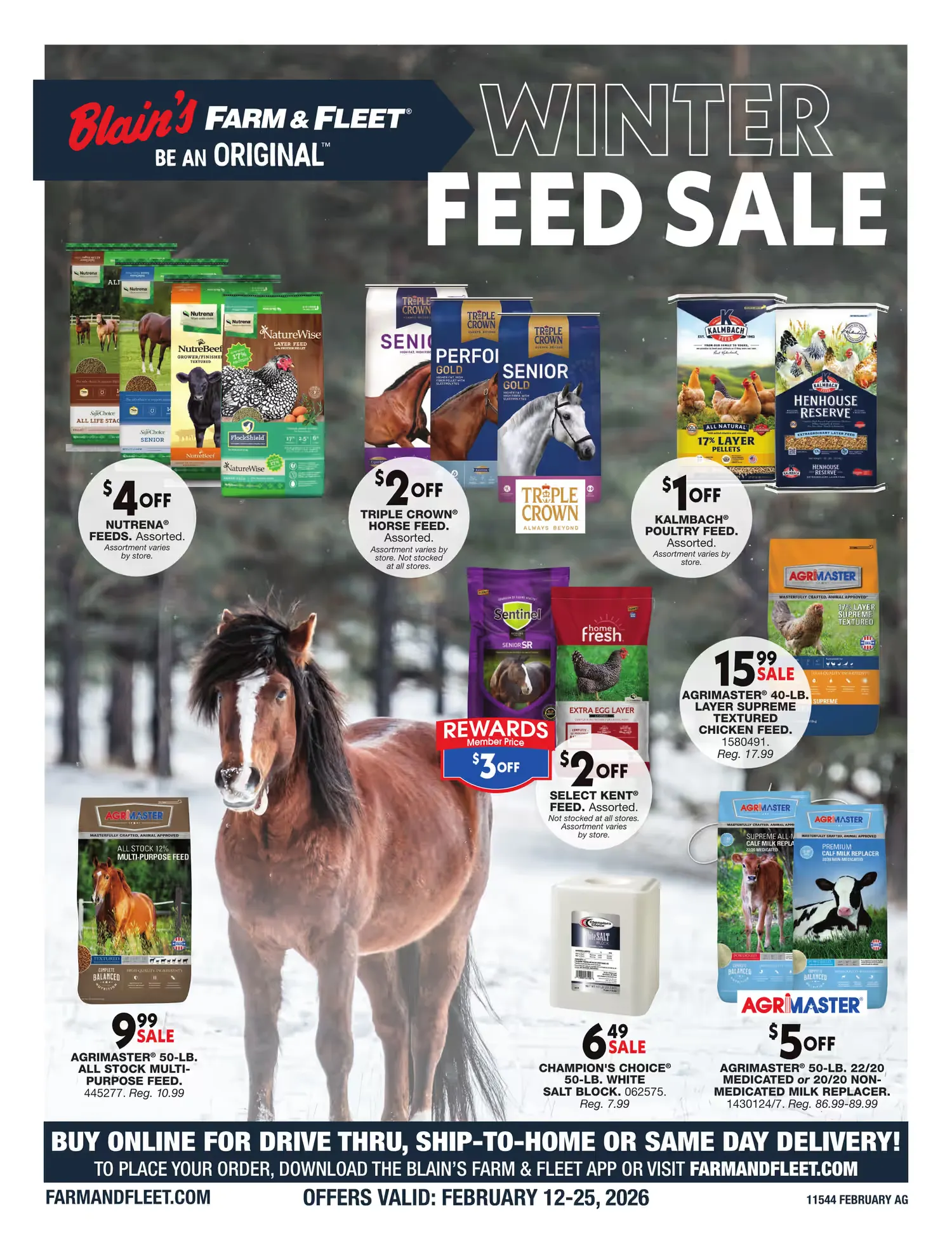 Weekly ad Blain ´s  Farm and Fleet  Sales from February 12 to February 25 2026 - Page 1