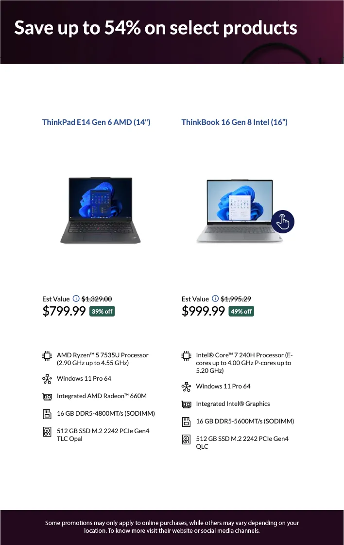 Weekly ad Lenovo Deals from May 15 to May 31 2025 - Page 2