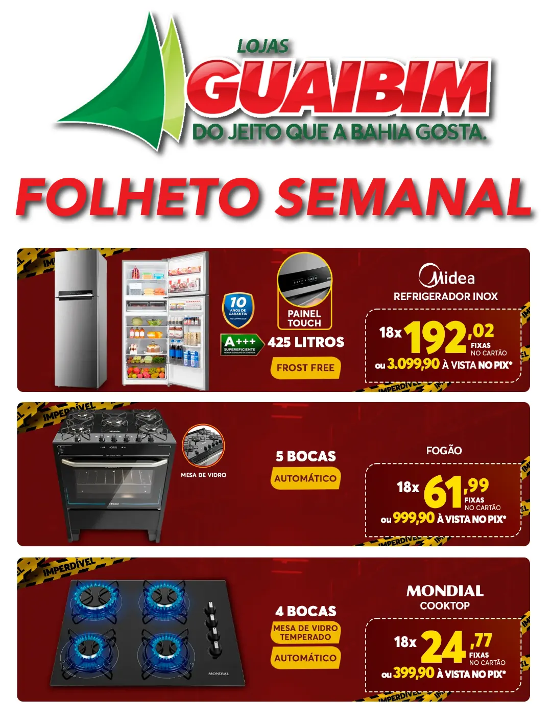 Encarte de Lojas Guaibim Folhetos 13 de agosto até 31 de agosto 2025 - Pagina 