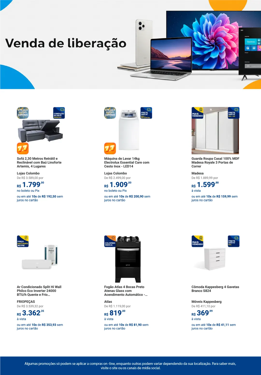 Encarte de Lojas Colombo Folheto 7 de julho até 15 de julho 2025 - Pagina 5