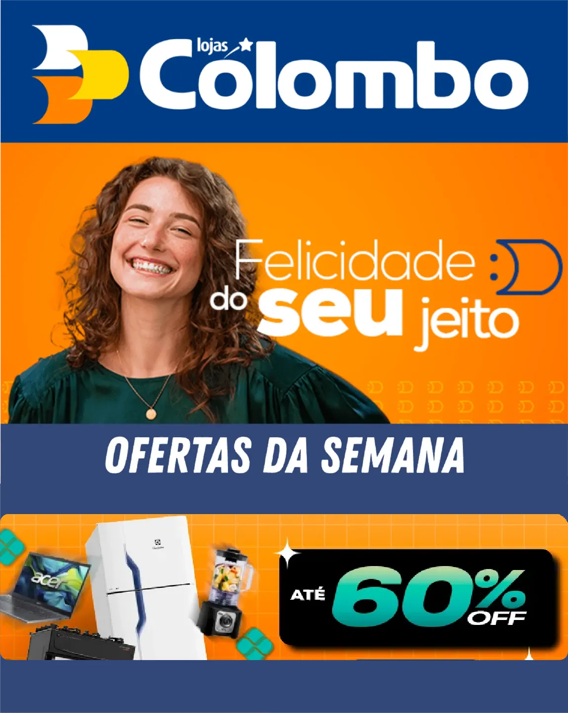 Encarte de Lojas Colombo Ofertas 21 de maio até 31 de maio 2025 - Pagina 1