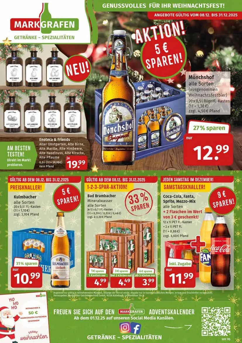 Markgrafen Angebote von 8. Dezember bis 31. Dezember 2025 - Prospekt seite 1