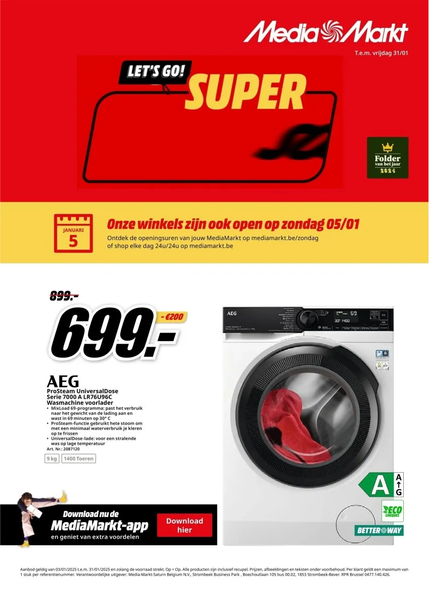 Speciale promoties van MediaMarkt van 1 januari tot 31 januari 2025 - folder pagina 