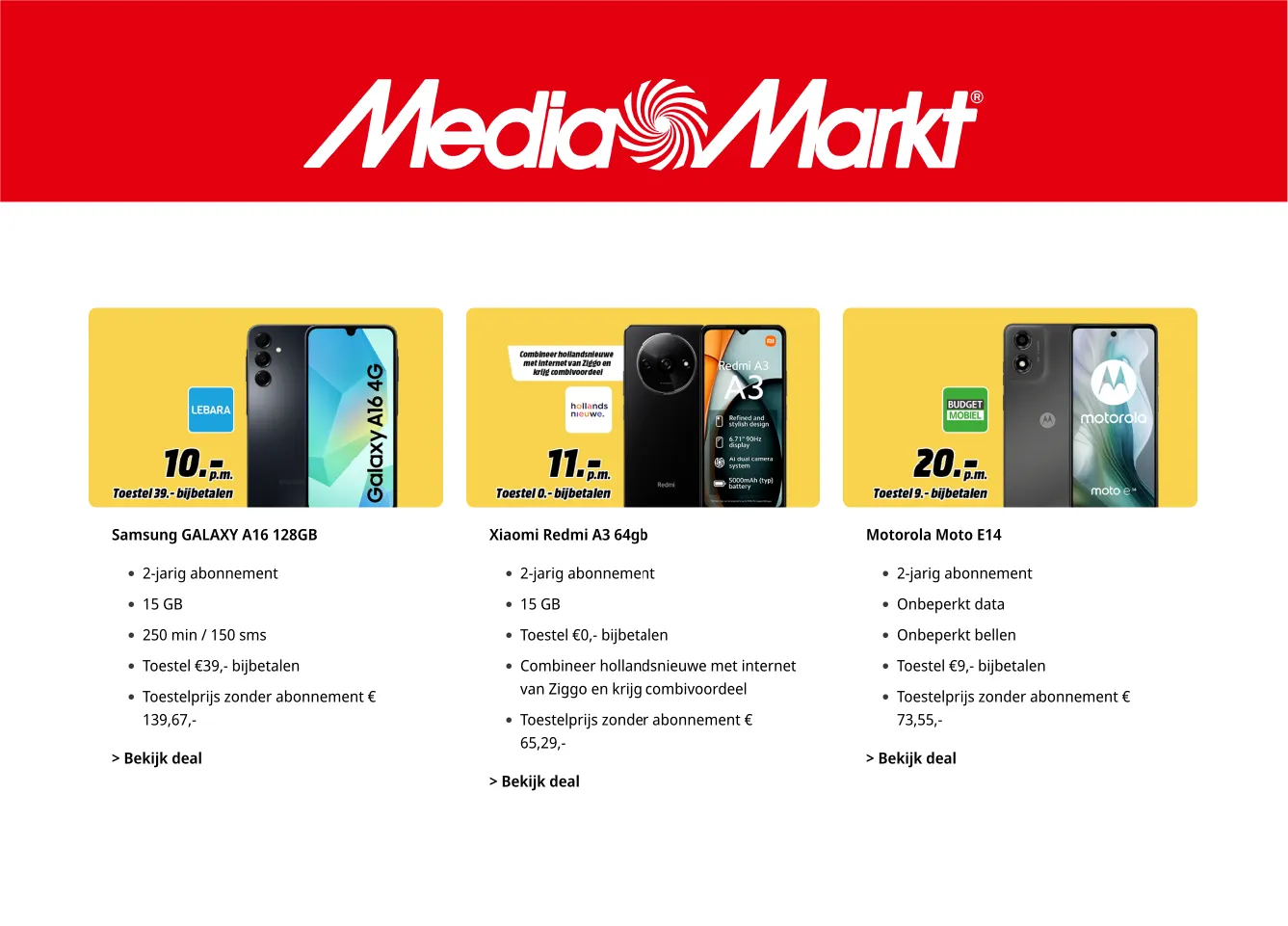 Speciale aanbiedingen van MediaMarkt van 31 januari tot 20 februari 2025 - Folder pagina 3
