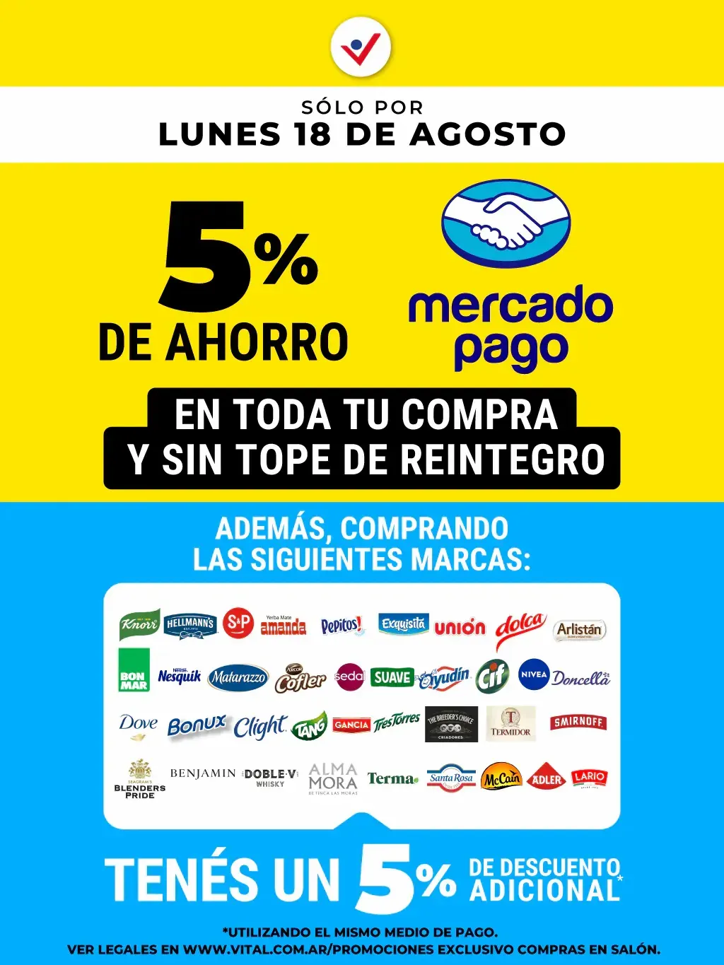 Ofertas de Vital - Descuentos del día 18 de agosto al 18 de agosto 2025 - Página 1 del catálogo