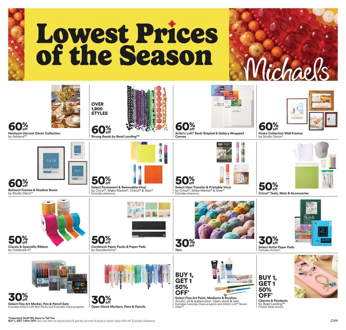 Michaels Sales from September 12 to September 18 2025 - flyer page 1