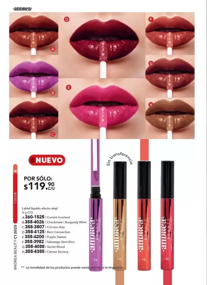 Catálogo de ANDREA | BELLEZA INTEGRAL DAMA 26 de enero al 22 de marzo 2025 - Pagina 8