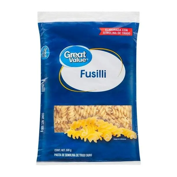 Pasta Great Value fusilli 500 g