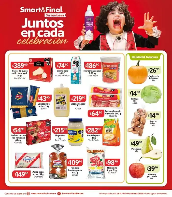 Catálogo de Ofertas Smart & Final 25 de octubre al 29 de octubre 2024 - Pagina 1