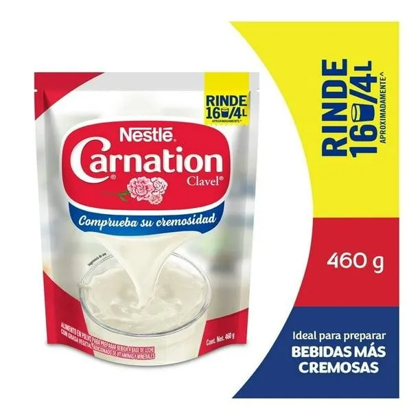 Leche en polvo Nestlé Carnation Clavel 460 g