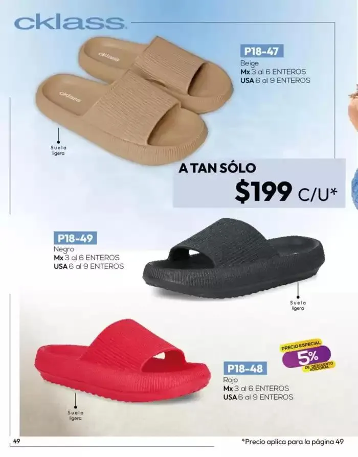Catálogo de Catálogo Cklass Calzado Novedades de Verano 2025 México 28 de marzo al 27 de abril 2025 - Pagina 50
