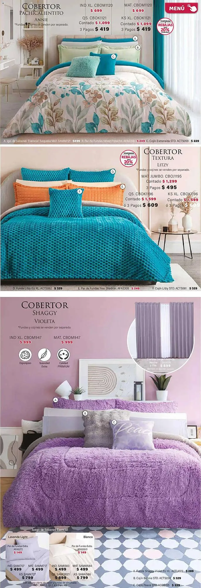 Catálogo de Catálogo Colchas Concord 1 de febrero al 2 de mayo 2026 - Pagina 163