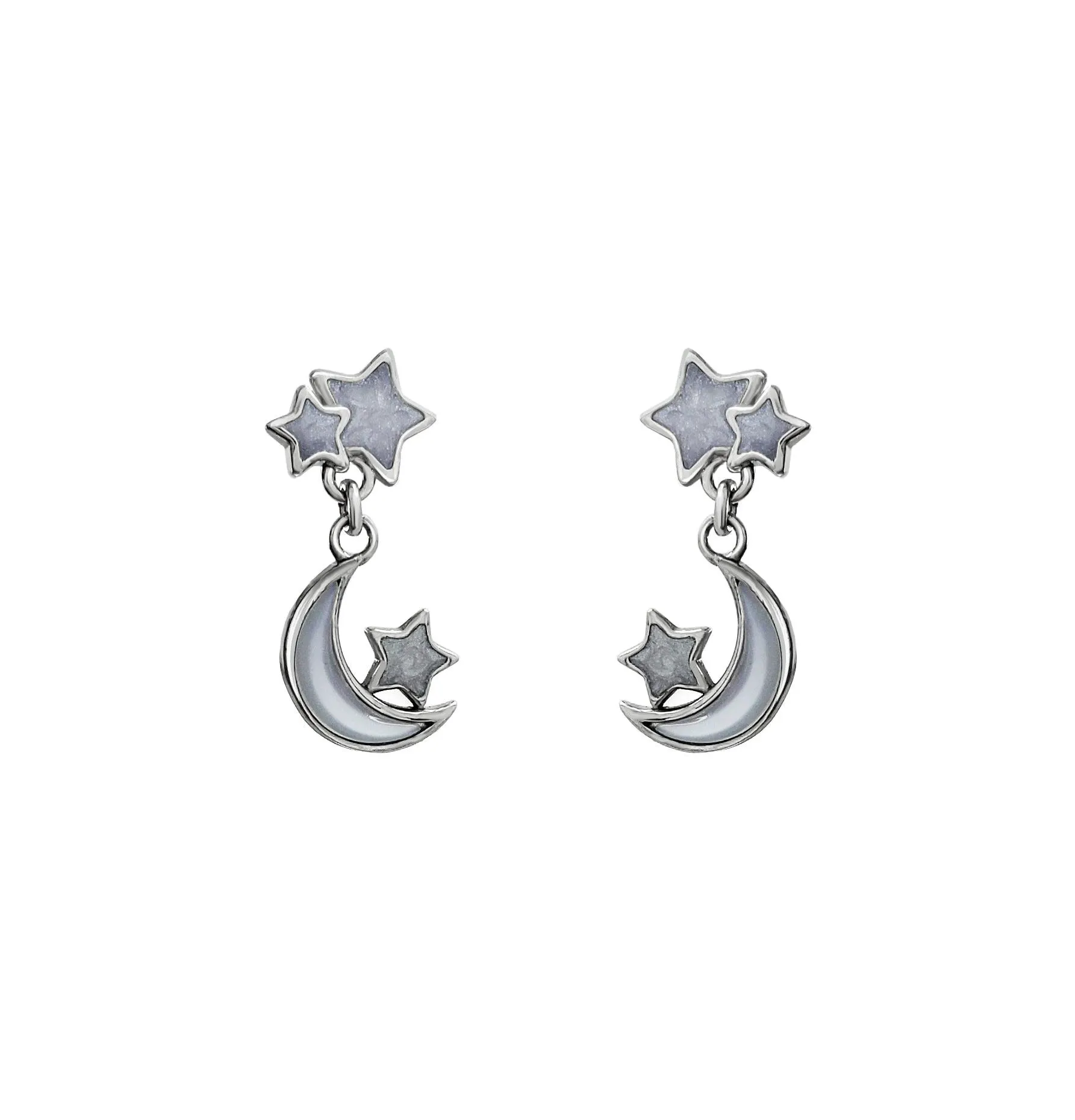 Broqueles Mujer Plata 925 Esenciales Luna Anamora por Tanya Moss