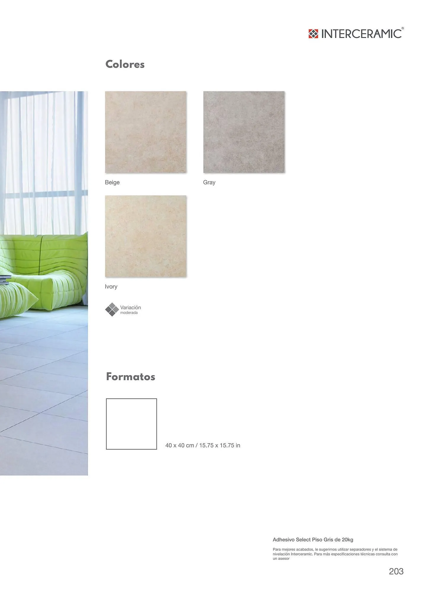 Catálogo de Catálogo Interceramic 12 de marzo al 31 de diciembre 2024 - Pagina 203