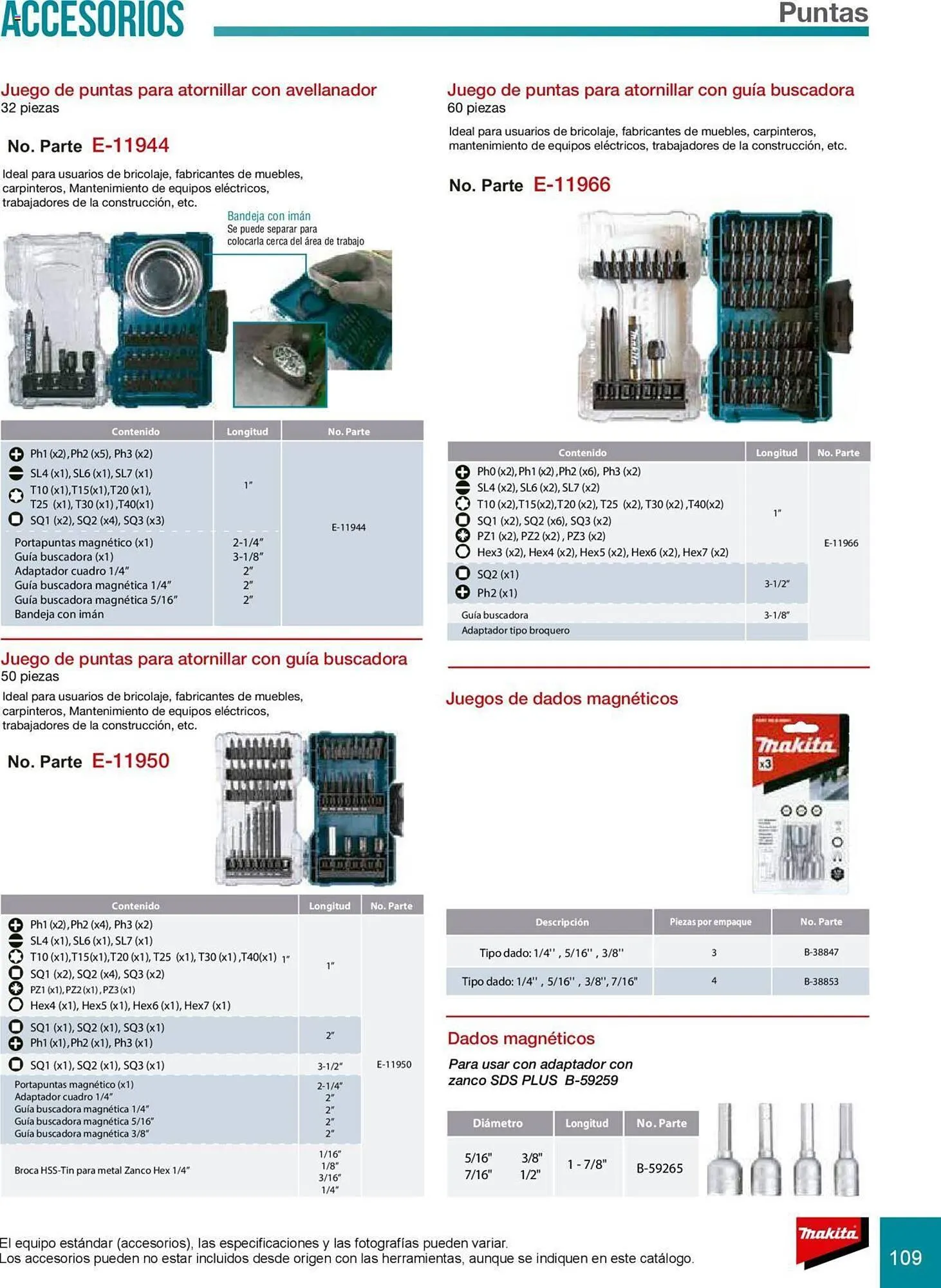 Catálogo de Catálogo Makita 8 de julio al 31 de diciembre 2025 - Pagina 109