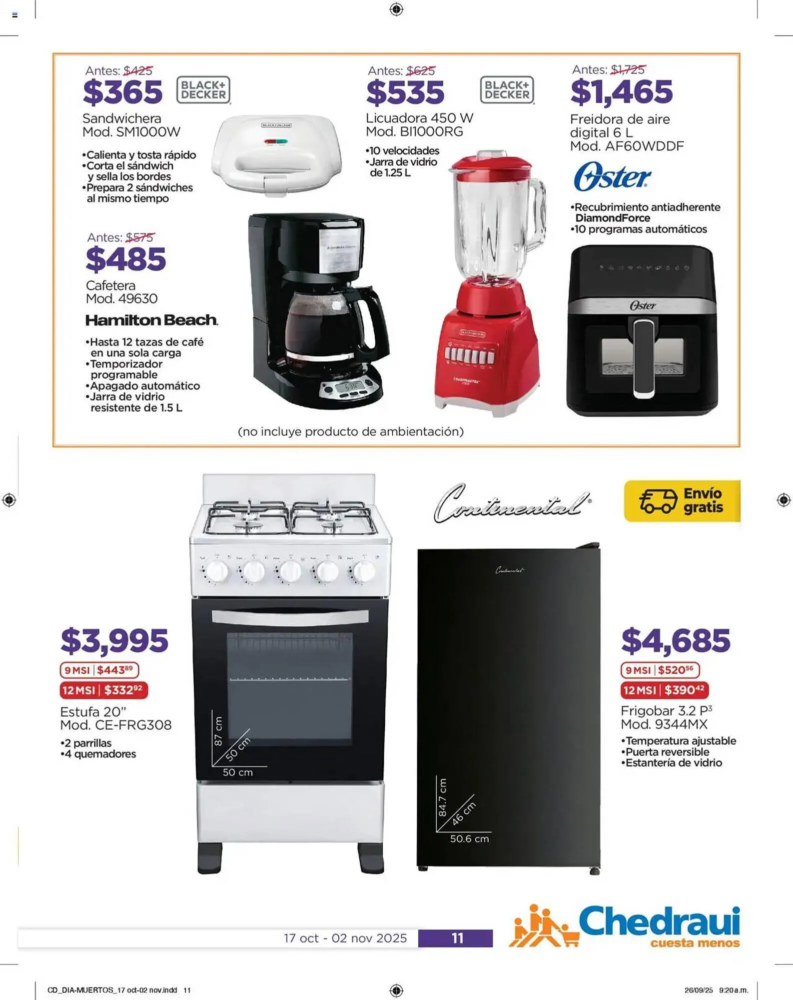 Catálogo de Folleto Chedraui 17 de octubre al 2 de noviembre 2025 - Pagina 11