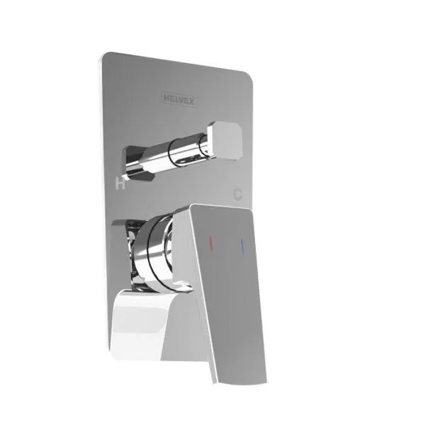 Monomando Regadera Con Desviador Spiga Cromo