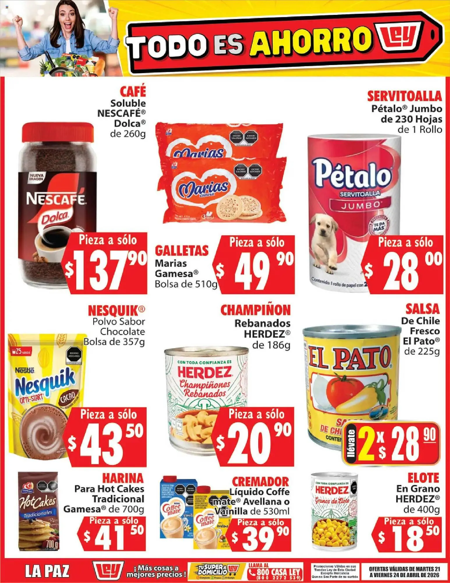 Catálogo de Folleto Casa Ley 21 de abril al 25 de abril 2026 - Pagina 2