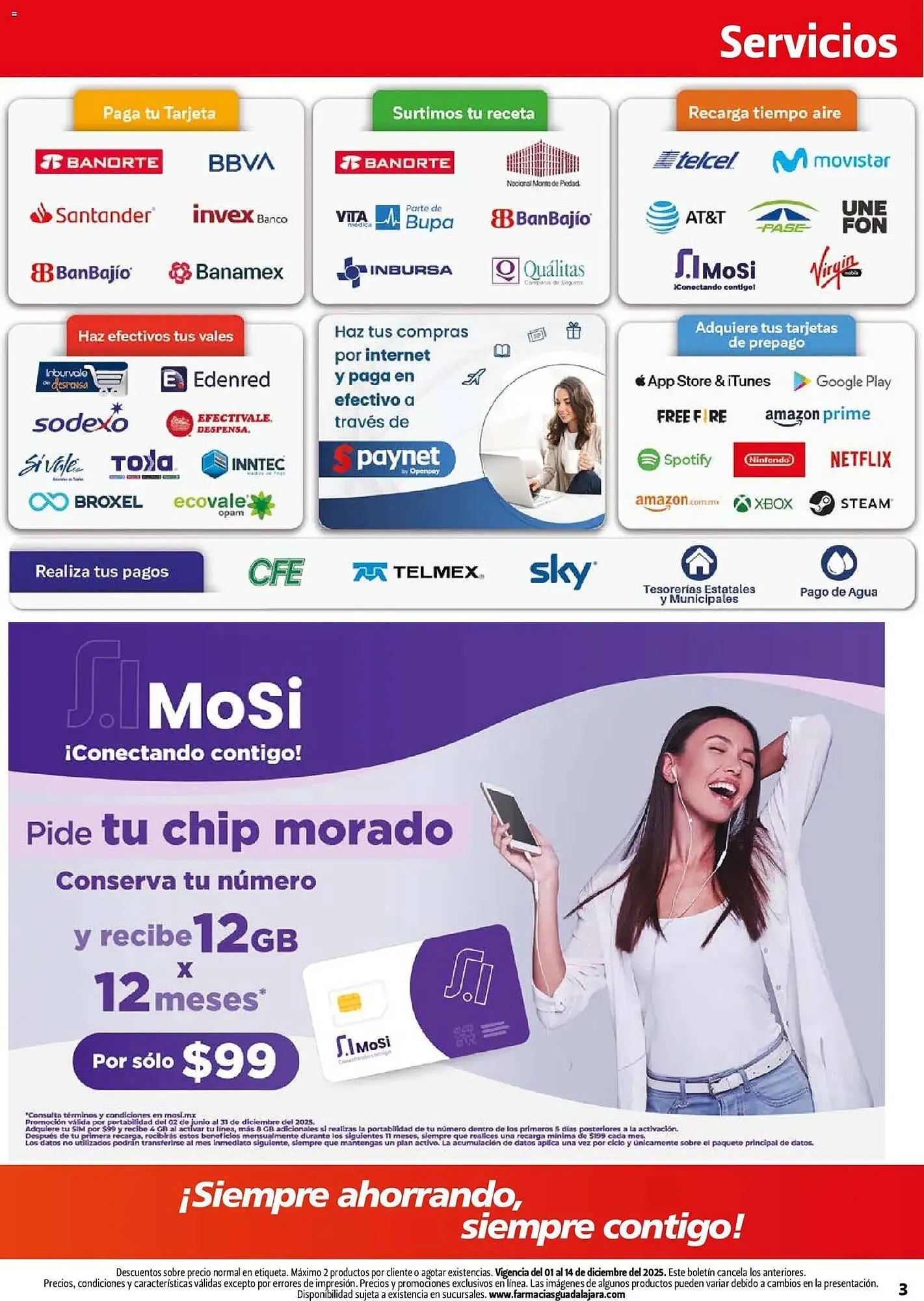 Catálogo de Folleto Farmacias Guadalajara 1 de diciembre al 14 de diciembre 2025 - Pagina 3