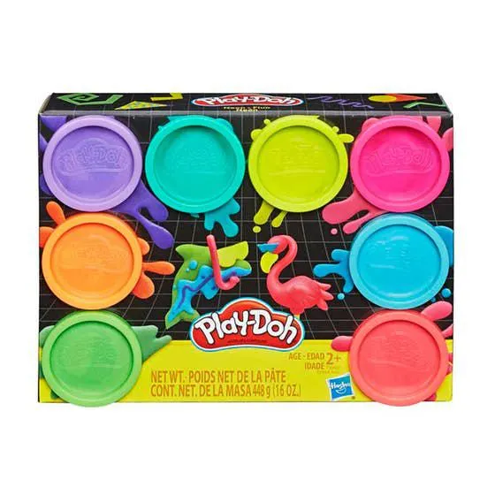 Hasbro Play-Doh Pack 8 Latas Flamingo E5044