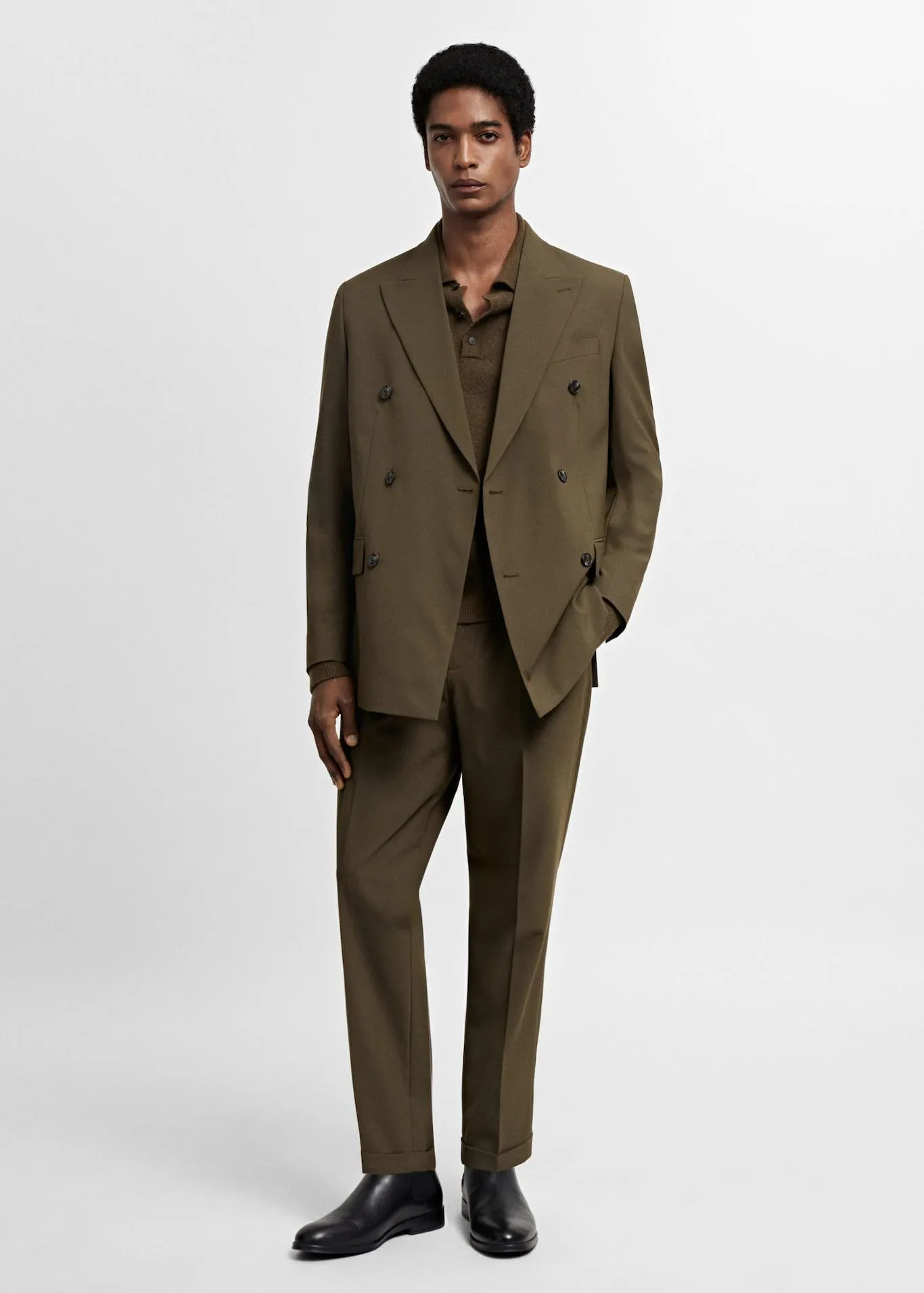 Pantalón traje slim fit