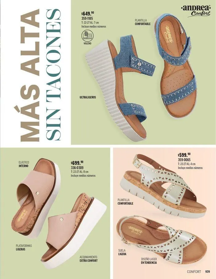Catálogo de ANDREA - CALZADO DAMA 26 de agosto al 25 de enero 2025 - Pagina 10