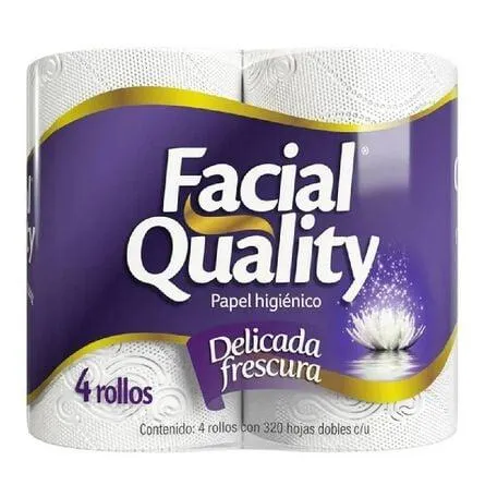 Papel higiénico Facial Quality 4 rollos de 320 hojas