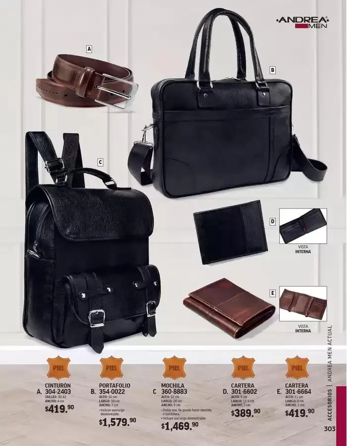 Catálogo de ANDREA - ACCESORIOS CABALLERO 26 de agosto al 25 de enero 2025 - Pagina 20