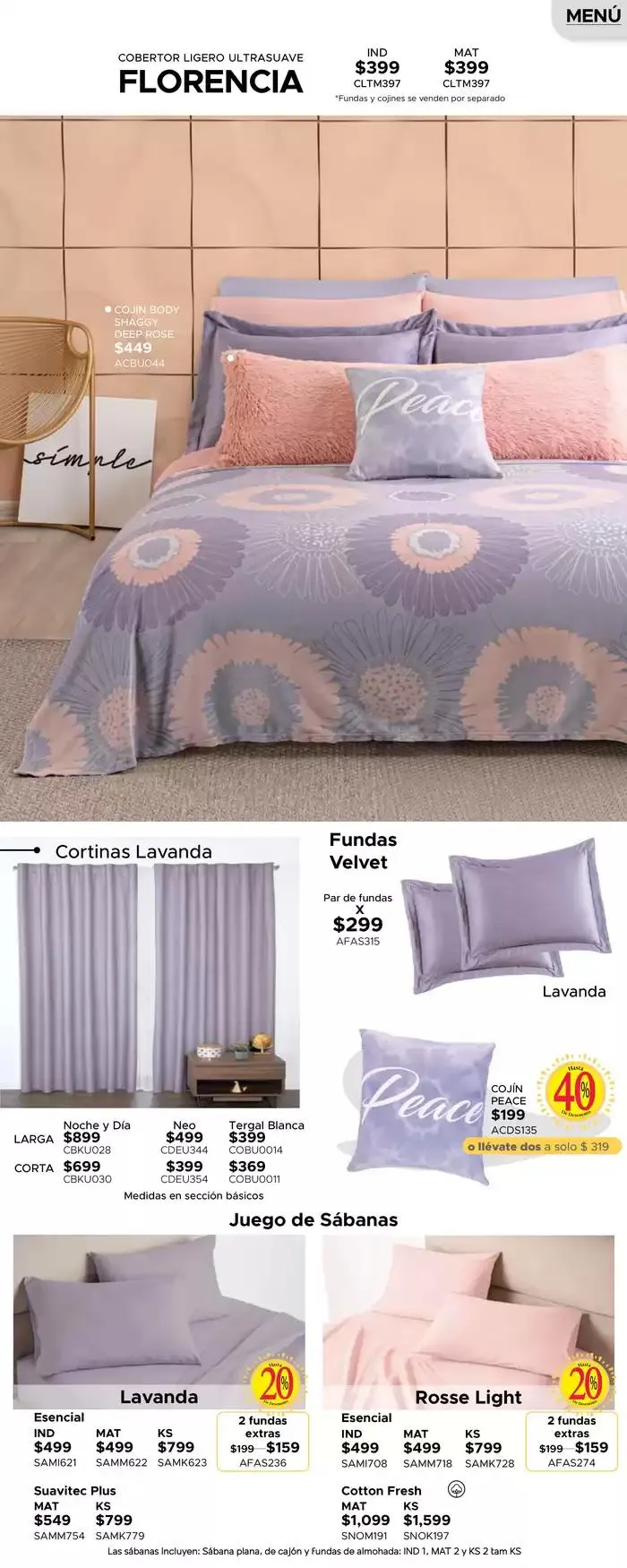 Catálogo de Ofertas Colchas Concord 4 de marzo al 31 de marzo 2025 - Pagina 405