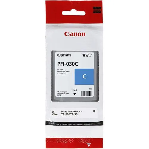 Cartucho para plotter Canon PFI-030C cyan