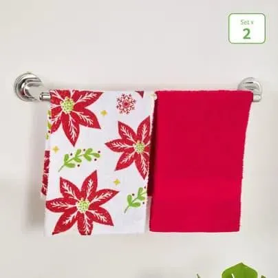 Set x 2 toallas de manos Sueños de Navidad