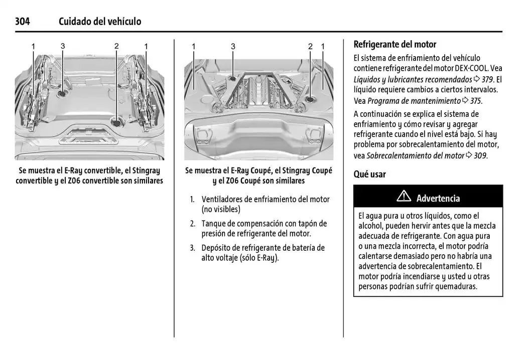 Catálogo de Chevrolet Corvette Stingray Manual del propietario 22 de enero al 31 de diciembre 2025 - Pagina 305