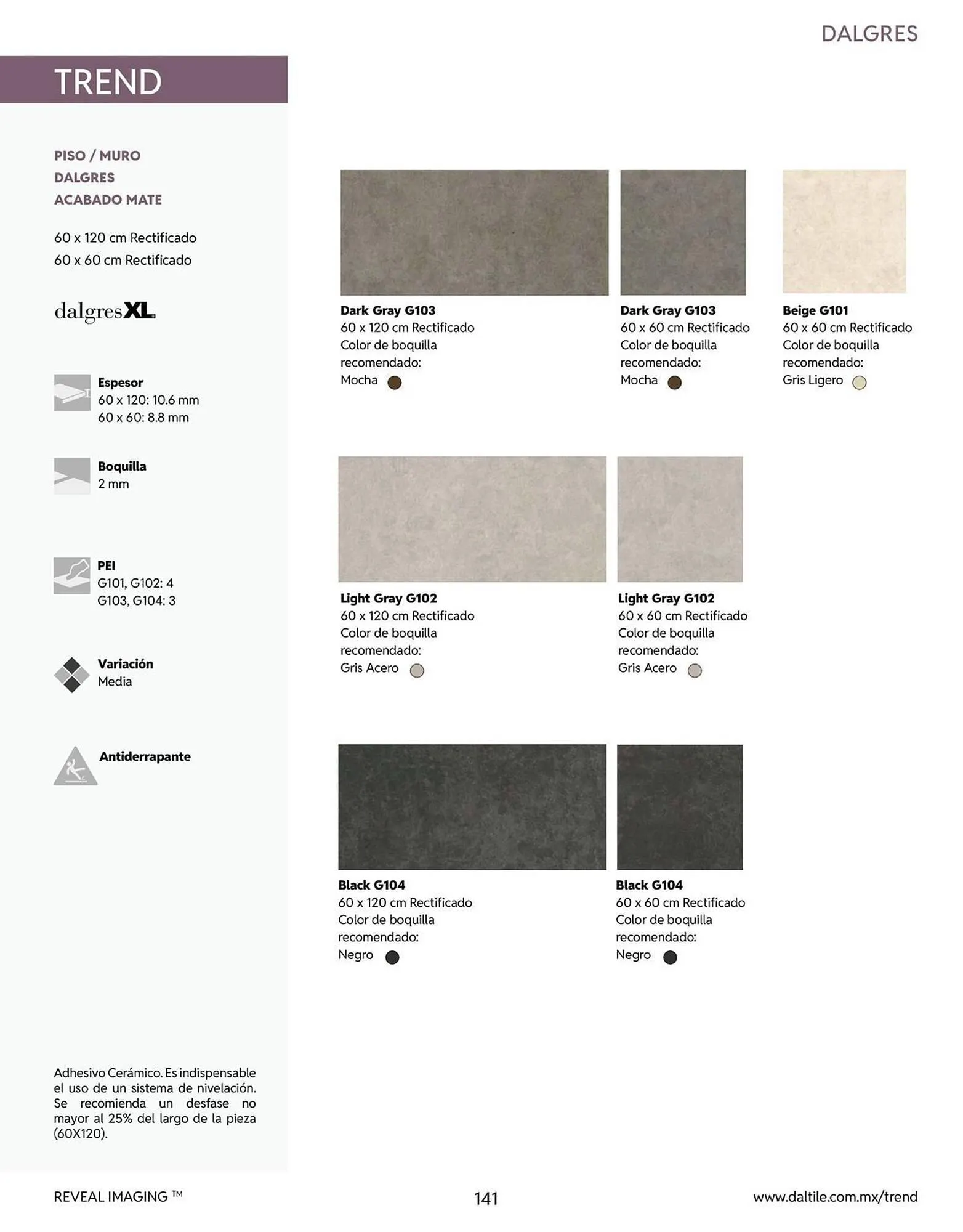Catálogo de Catálogo Daltile 13 de enero al 31 de diciembre 2026 - Pagina 141