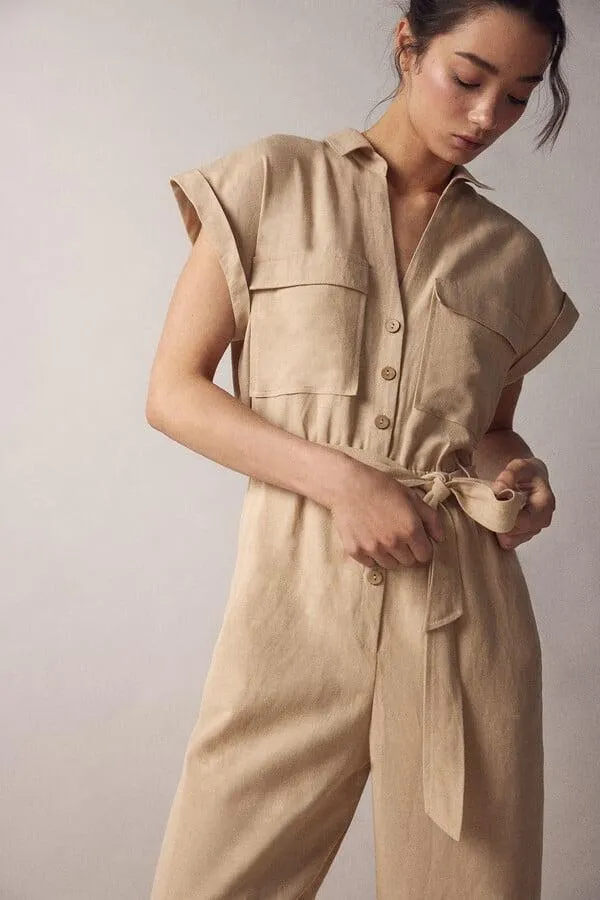 Jumpsuit camisero lino
