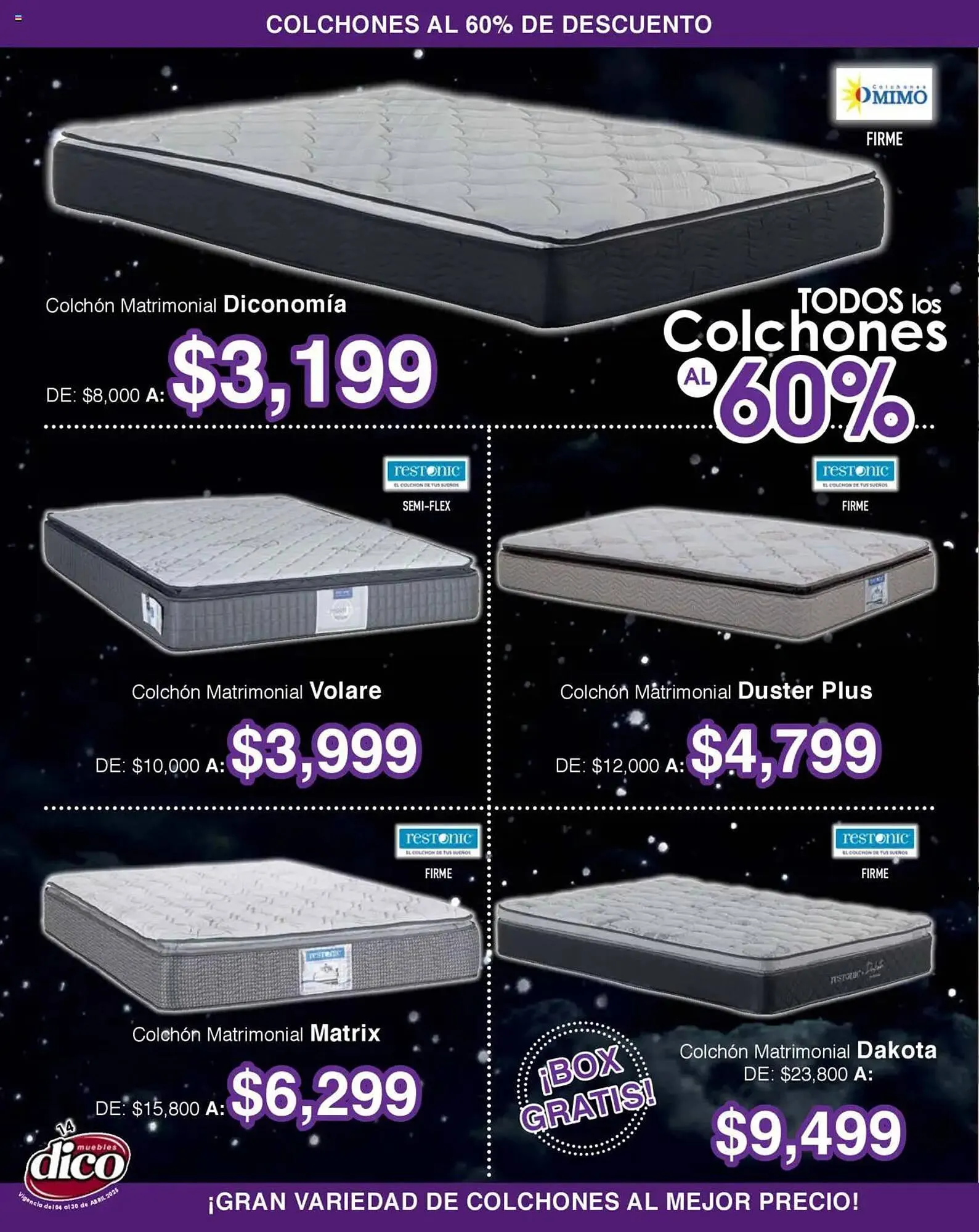 Catálogo de Catálogo Muebles Dico 4 de abril al 30 de abril 2025 - Pagina 14