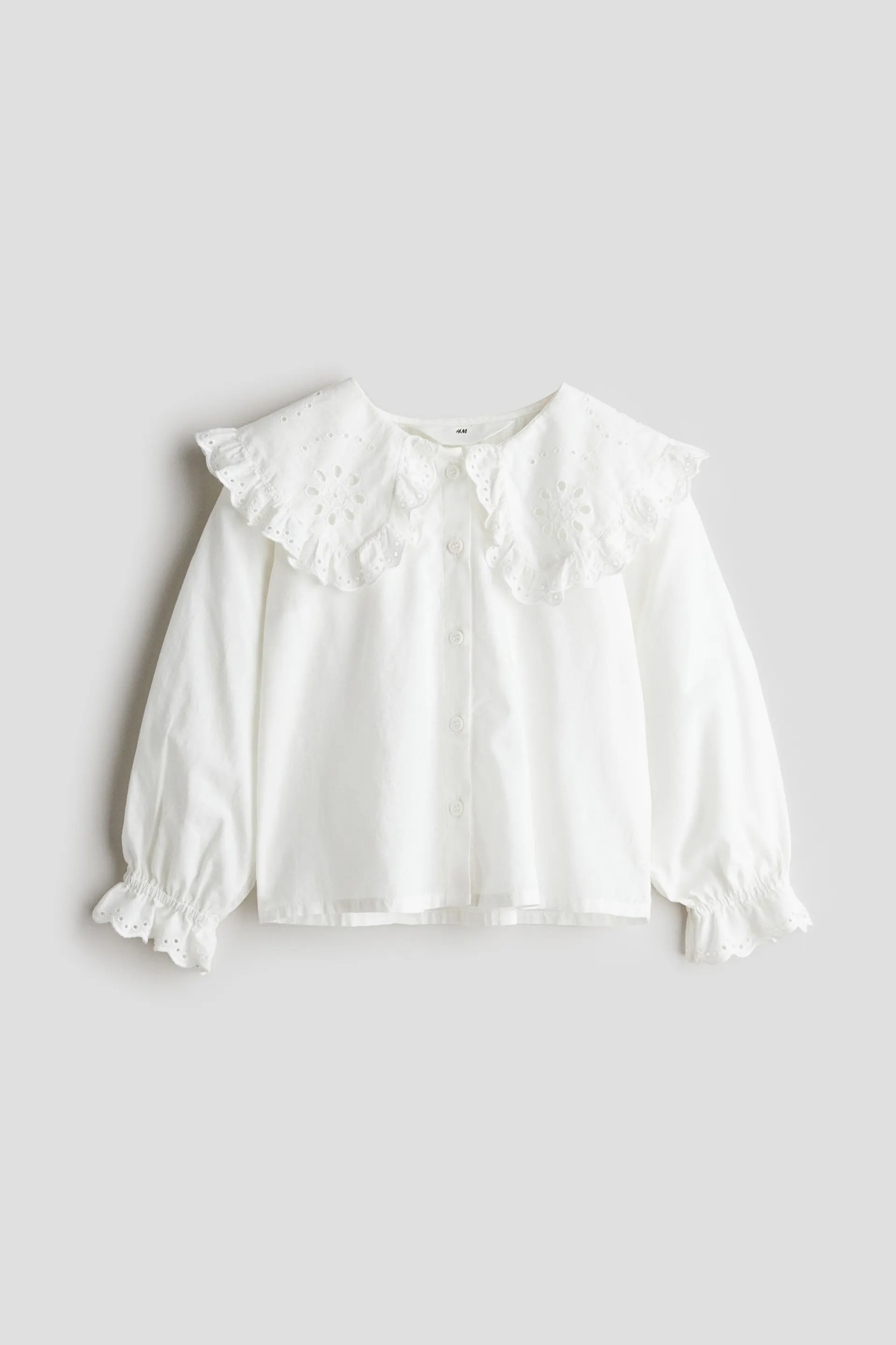 Blusa de algodón con cuello