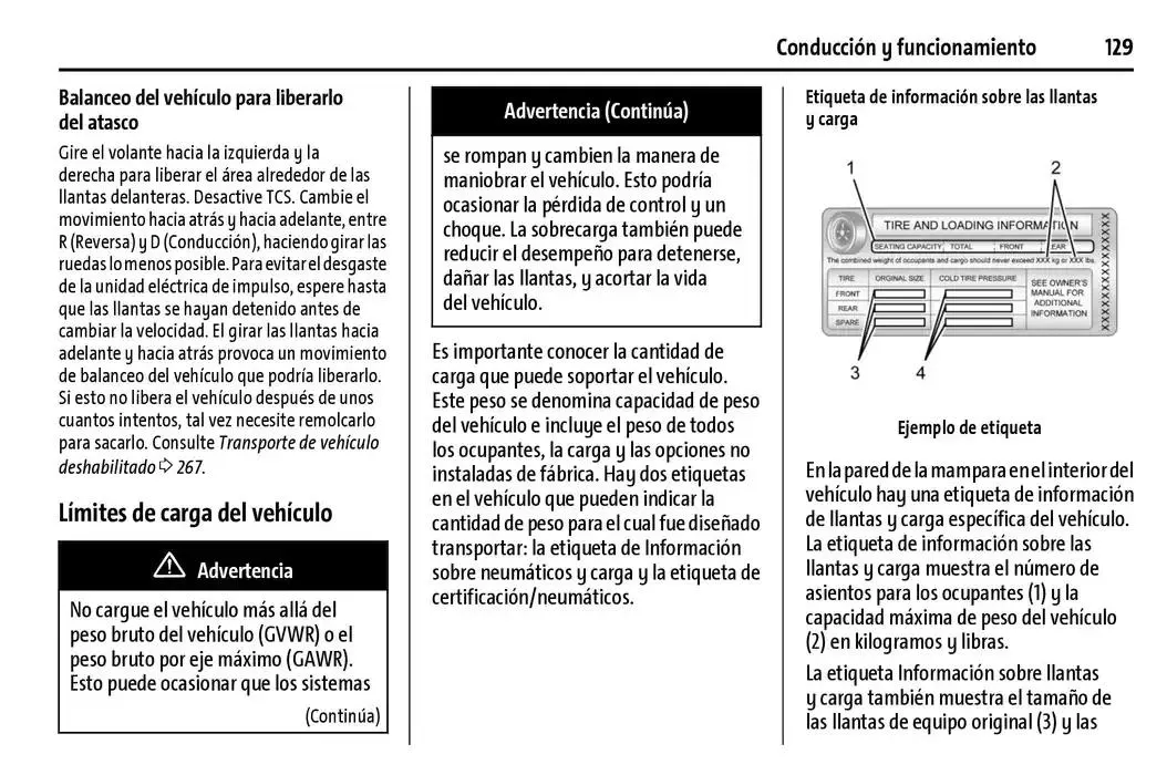 Catálogo de BrightDrop 400 Y BrightDrop 600 Manual del propietario 22 de enero al 31 de diciembre 2025 - Pagina 130