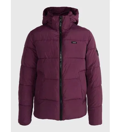 Chamarra Calvin Klein con Gorro Hombre Morado