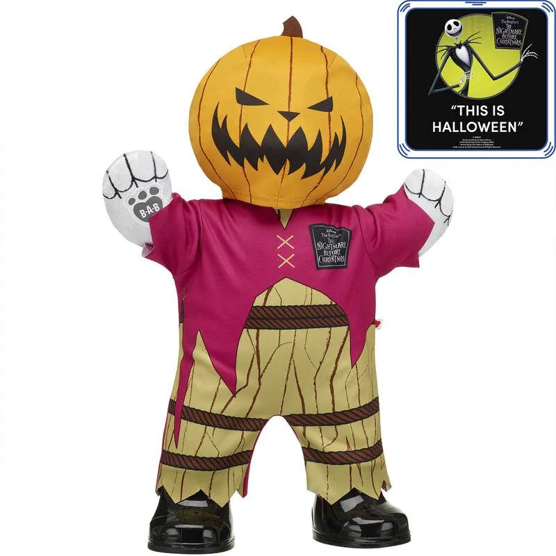 Disney Tim Burton's The Nightmare Before Christmas 30th Anniversary Jack Skellington Pumpkin King Gift Set with Sound